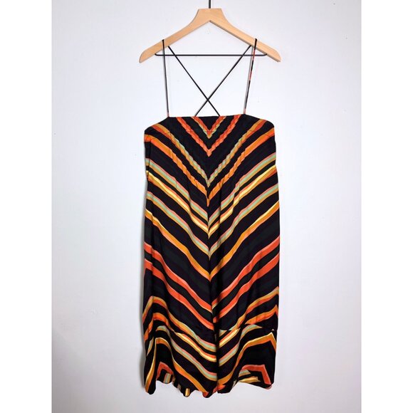 Anthropologie Runi Chevron Slip Dress Women's Size Medium - Picture 3 of 8